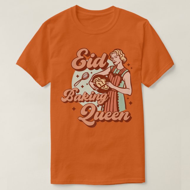 T-shirt La reine Aïd Moubarak au four pour les filles musu (Design devant)