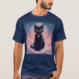 T-shirt La Reine Du Ciel De Chat Noir