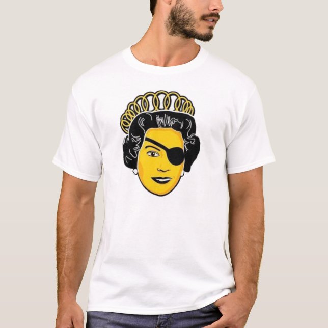 T-shirt La Reine Elizabeth de pirate (Devant)