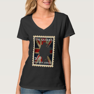 T-shirt La Reine Est Platinum Jubilee 2022 1952 Royaume-Un