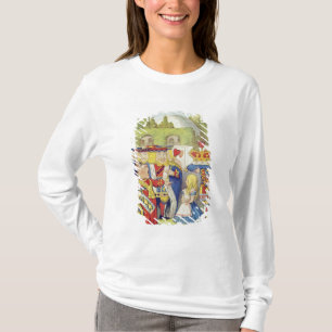 T-shirt La reine est venue ! Et n'est pas elle fâchée. "