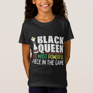 T-Shirt La Reine Noire le plus puissant échecs Africain Am
