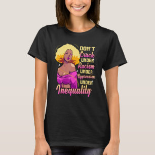 T-shirt La reine noire ne s'attaque pas à l'égalité contre
