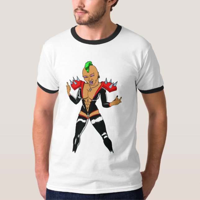T-shirt La Reine punk Grrry (Devant)