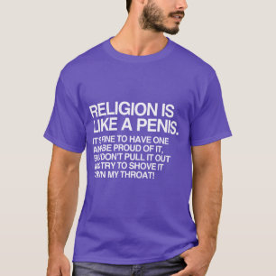 T-SHIRT LA RELIGION EST COMME