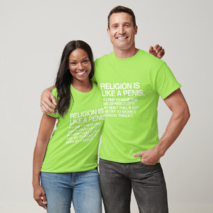 T-SHIRT LA RELIGION EST COMME