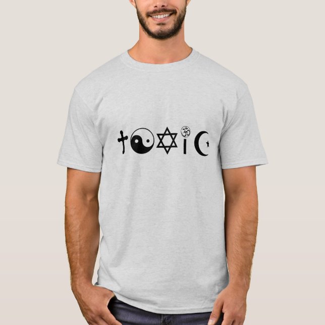 T-shirt La religion est libre penseur toxique (Devant)