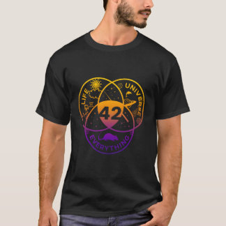 T-shirt La Réponse À L'Univers De Vie Et Tout