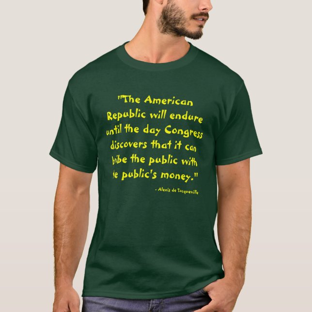 T-shirt "La République américaine supportera jusqu'au DA… (Devant)