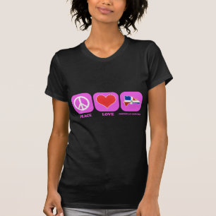 T-shirt La République Dominicaine d'amour de paix