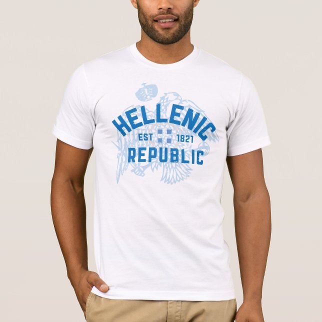 T-shirt La république Grecque 1821 (Devant)