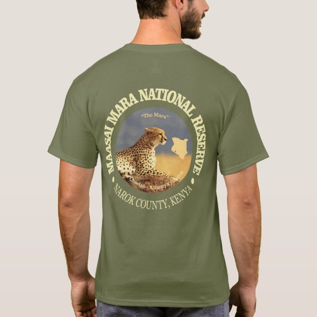 T-shirt La réserve nationale de Massai Mara (Dos)