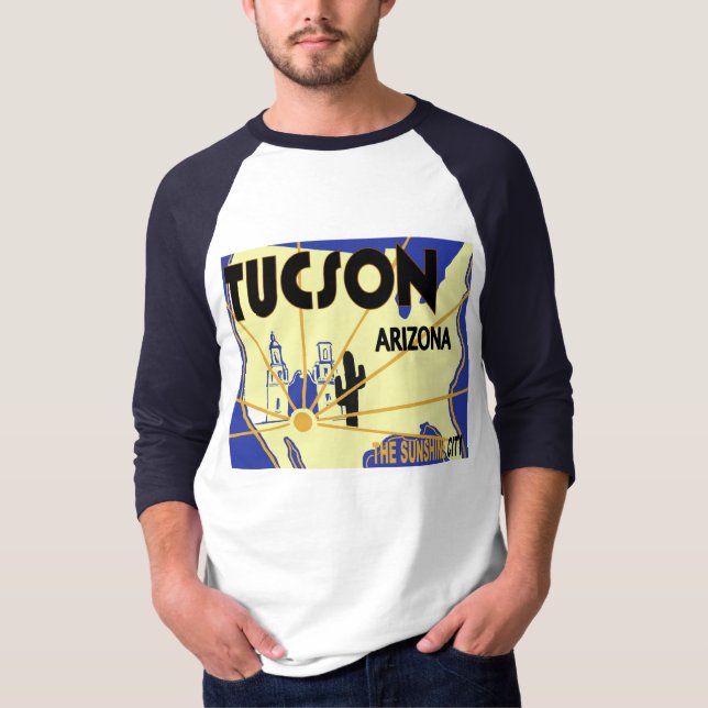 T-shirt La rétro publicité de Tucson Arizona (Devant)