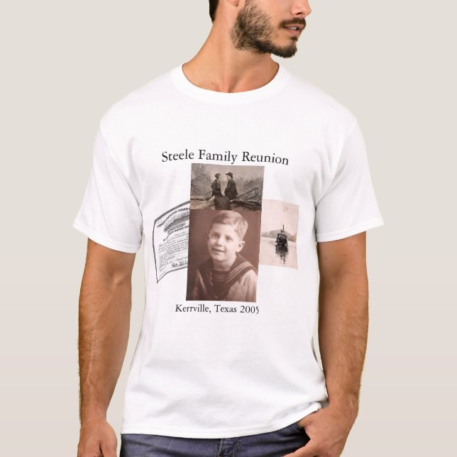 T-shirt La Réunion de famille de Steele (Devant)