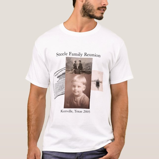 T-shirt La Réunion de famille de Steele (Devant)