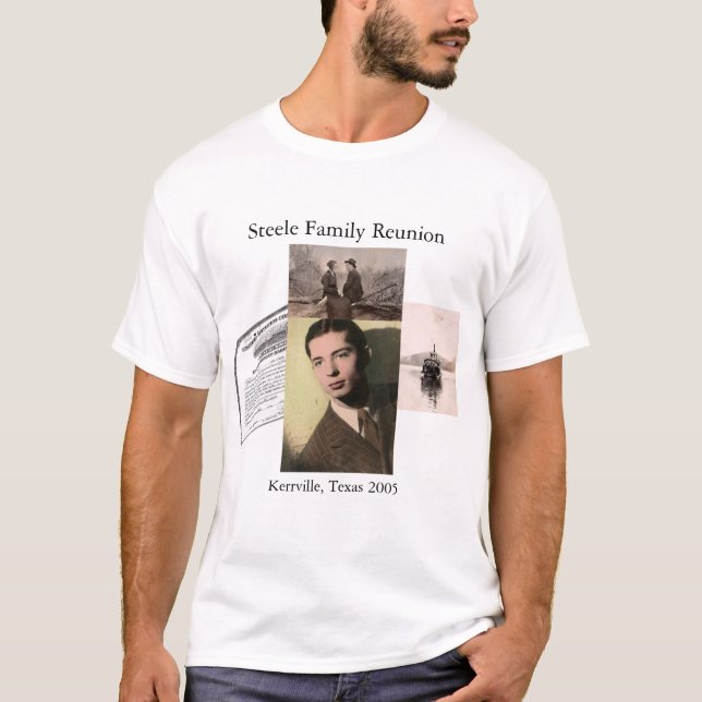 T-shirt La Réunion de famille de Steele (Devant)