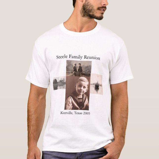 T-shirt La Réunion de famille de Steele (Devant)