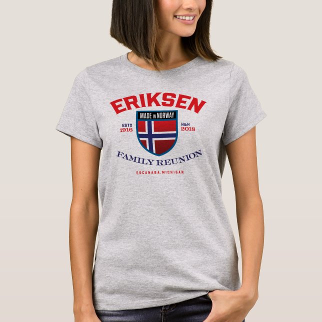 T-shirt La Réunion d'Eriksen (sonde) - Williamson (Devant)