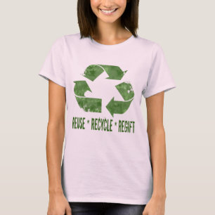 T-shirt La réutilisation, réutilisent, Regift