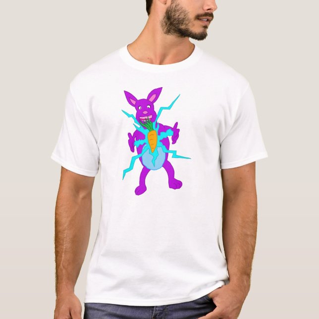 T-shirt La revanche de Bunny électrique (Devant)