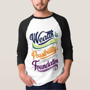 T-shirt La richesse est la Fondation de Possibilité T-Shir