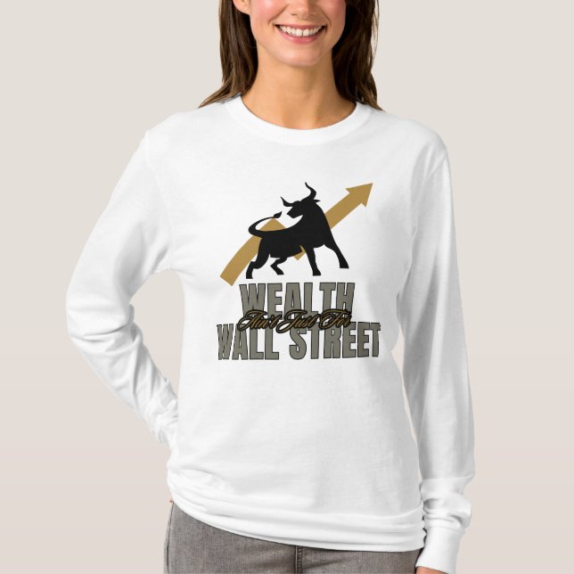 T-shirt La richesse ne se limite pas à Wall Street Investo (Devant)