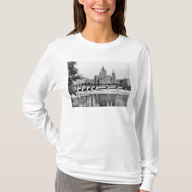 T-shirt La rivière Isar à Munich, c.1910 (Devant)