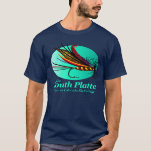T-shirt La rivière South Platte (mouche)