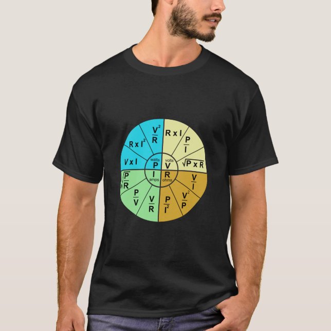 T-shirt La roue de Formule de Droit d'Ohm (Devant)