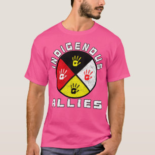 T-shirt La roue de la médecine amérindienne Alliés autocht