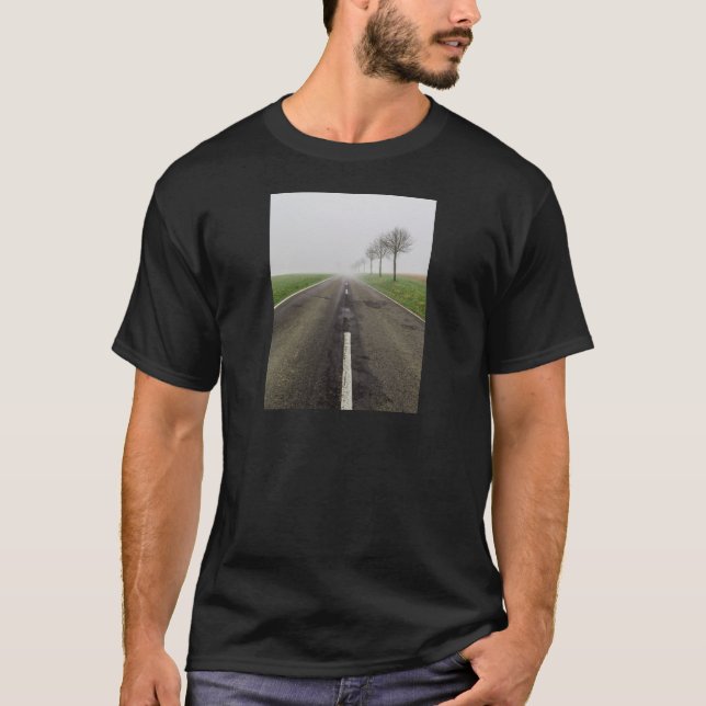 T-shirt La route dans le brouillard ne mène à rien (Devant)
