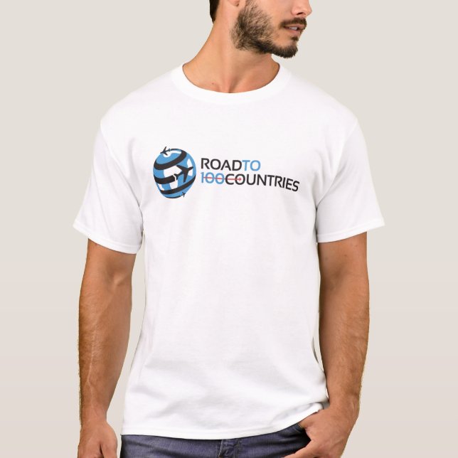 T-shirt La route des hommes au logo de signature de 100 (Devant)