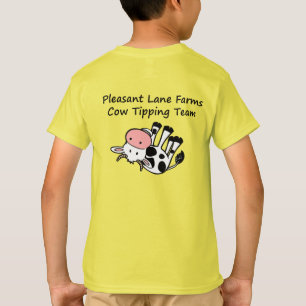T-shirt La ruelle agréable élève la vache inclinant