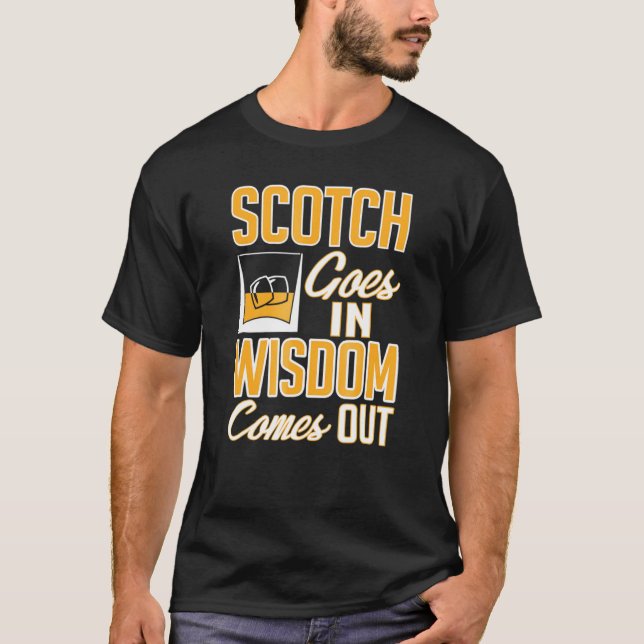 T-shirt La sagesse du whisky écossais sort (Devant)