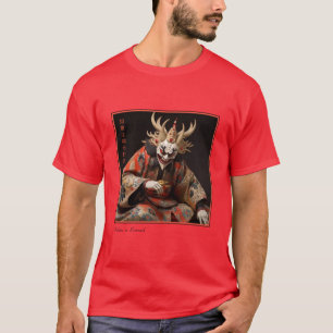 T-shirt La sagesse est gagnée / Rouge avec l'écriture noir