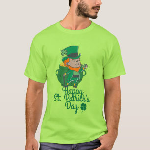 T-shirt La Saint-Patrick, Shamrock de la fête verte irland