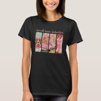 T-shirt La Saint Valentin de l'Ouest avec Basset Hound