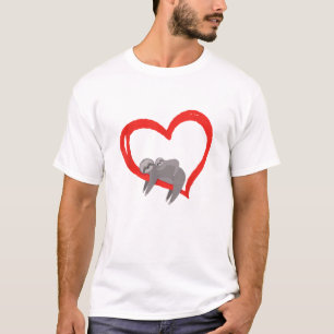 T-shirt La Saint-Valentin des paresseux, La Saint-Valentin