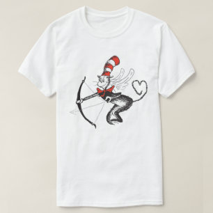 T-shirt La Saint-Valentin du Dr Seuss Cupidon Le Chat au
