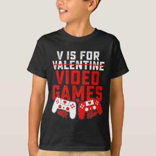 T-shirt La Saint-Valentin pour les jeux vidéo, les jeux et