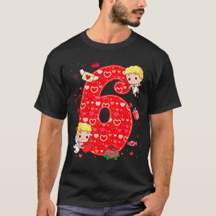 T-shirt La Saint-Valentin Six Sept Cœurs 6 7 Meme Gen Alph