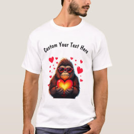 T-shirt La Saint Valentin sur mesure avec Bigfoot
