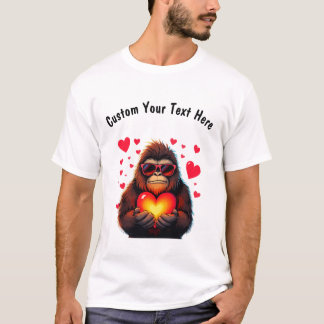 T-shirt La Saint Valentin sur mesure avec Bigfoot