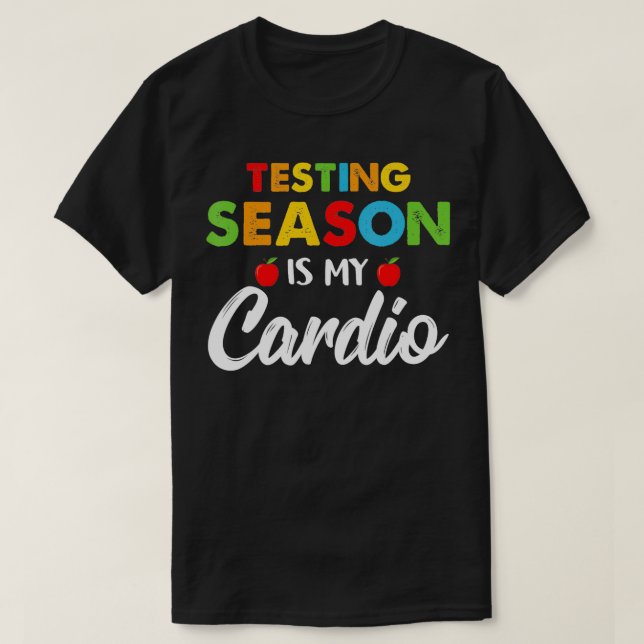 T-shirt La saison des tests est mon studio Costume Test Da (Design devant)