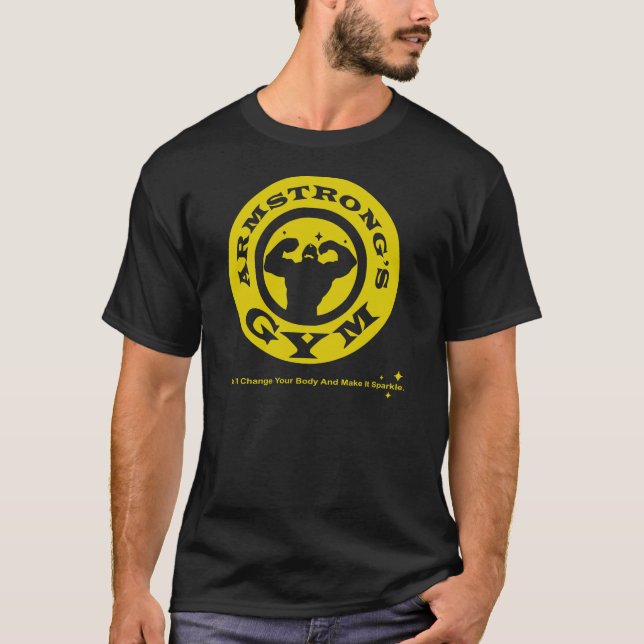 T-shirt La salle de gym d'Armstrong (Devant)