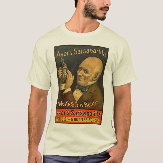 T-shirt La salsepareille d'Ayer naturelle (Devant)