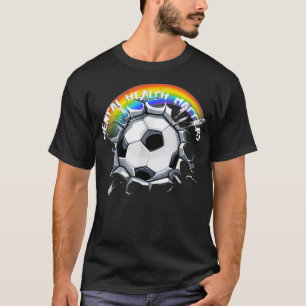 T-shirt La santé mentale compte LGBTQ Soccer Rainbow Pride