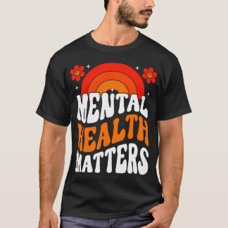 T-shirt La santé mentale est importante Super Rainbow