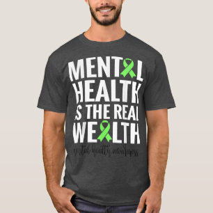 T-shirt La Santé Mentale Est La Richesse Réelle4389 1942