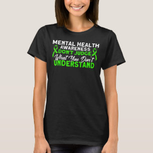 T-shirt La santé mentale ne juge pas la sensibilisation à